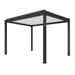 SUNDRAX COMFORT — alumīnija bioklimatiskā pergola ar rotējošām lamelēm, motorizētu vadību un LED apgaismojumu SUNDRAX COMFORT — alumīnija bioklimatiskā pergola ar rotējošām lamelēm, motorizētu vadību un LED apgaismojumu